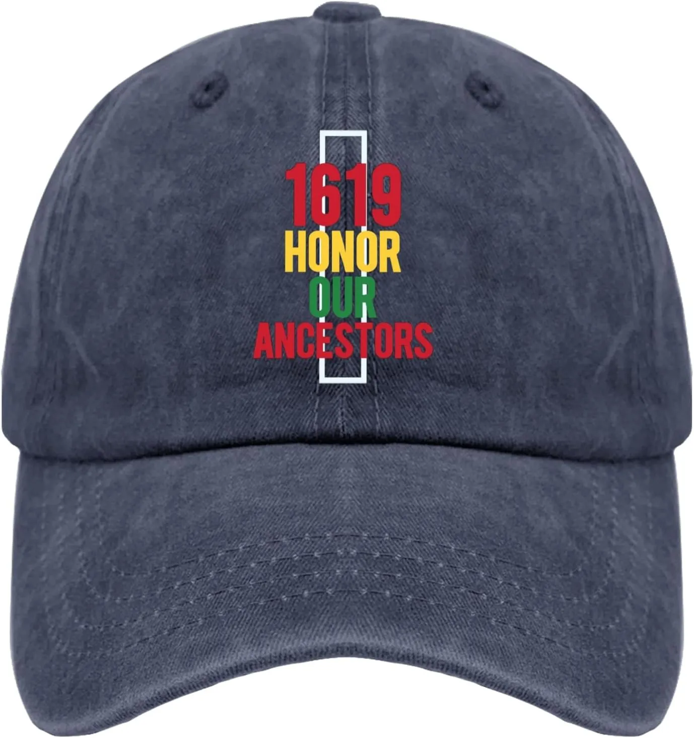 1619 Honor Our Ancestors Cap Garden hat Pigment Black Womens Sun hat Gifts for Grandpa Baseball Caps