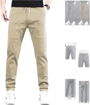 Acegents Men's High Stretch Multi-Pocket Durable Cargo Pants - Blue, Size S