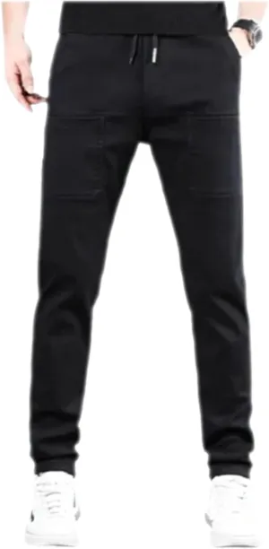 Acegents Men's High Stretch Multi-Pocket Durable Cargo Pants - Blue, Size S