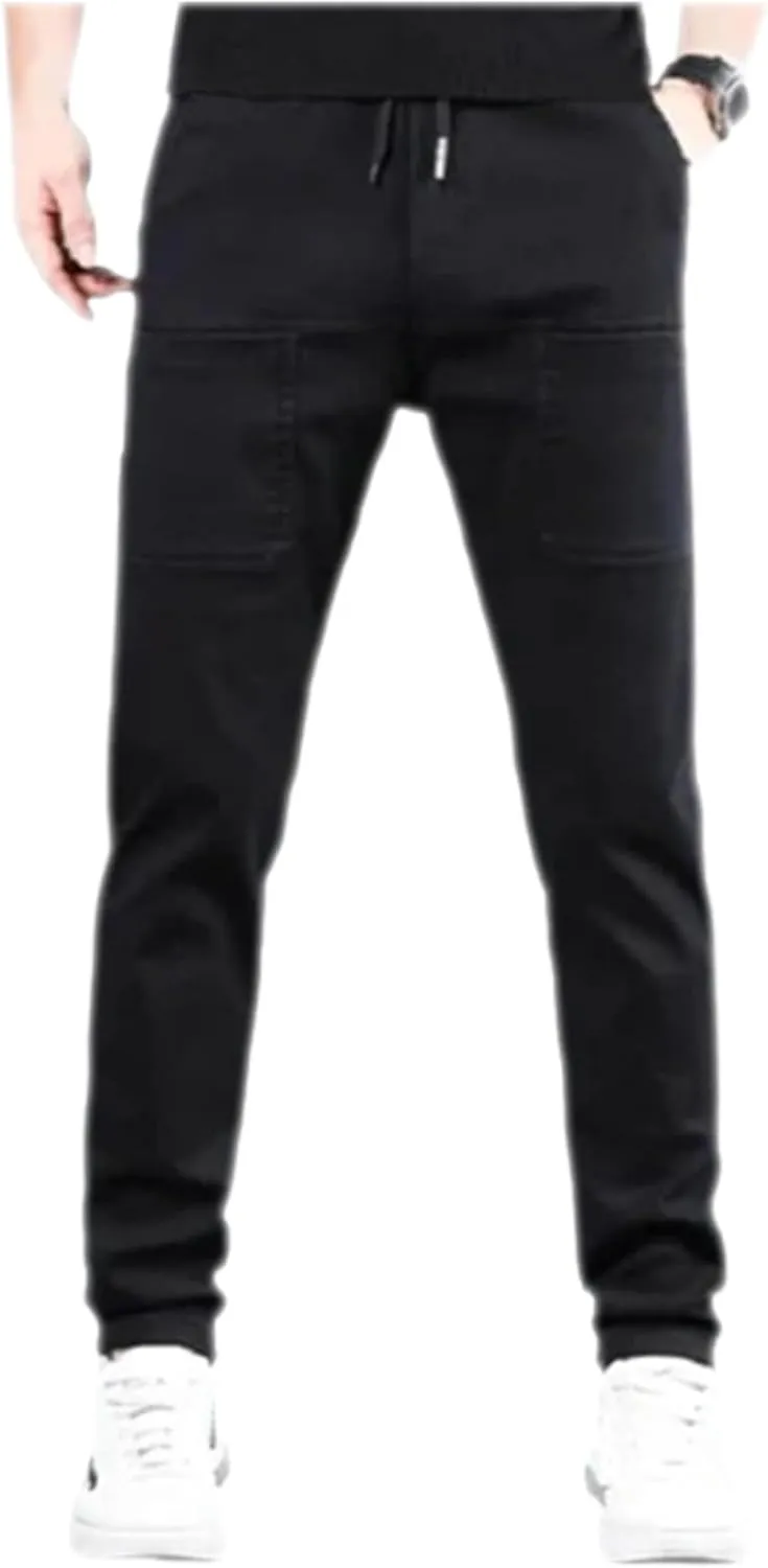 Acegents Men's High Stretch Multi-Pocket Durable Cargo Pants - Blue, Size S