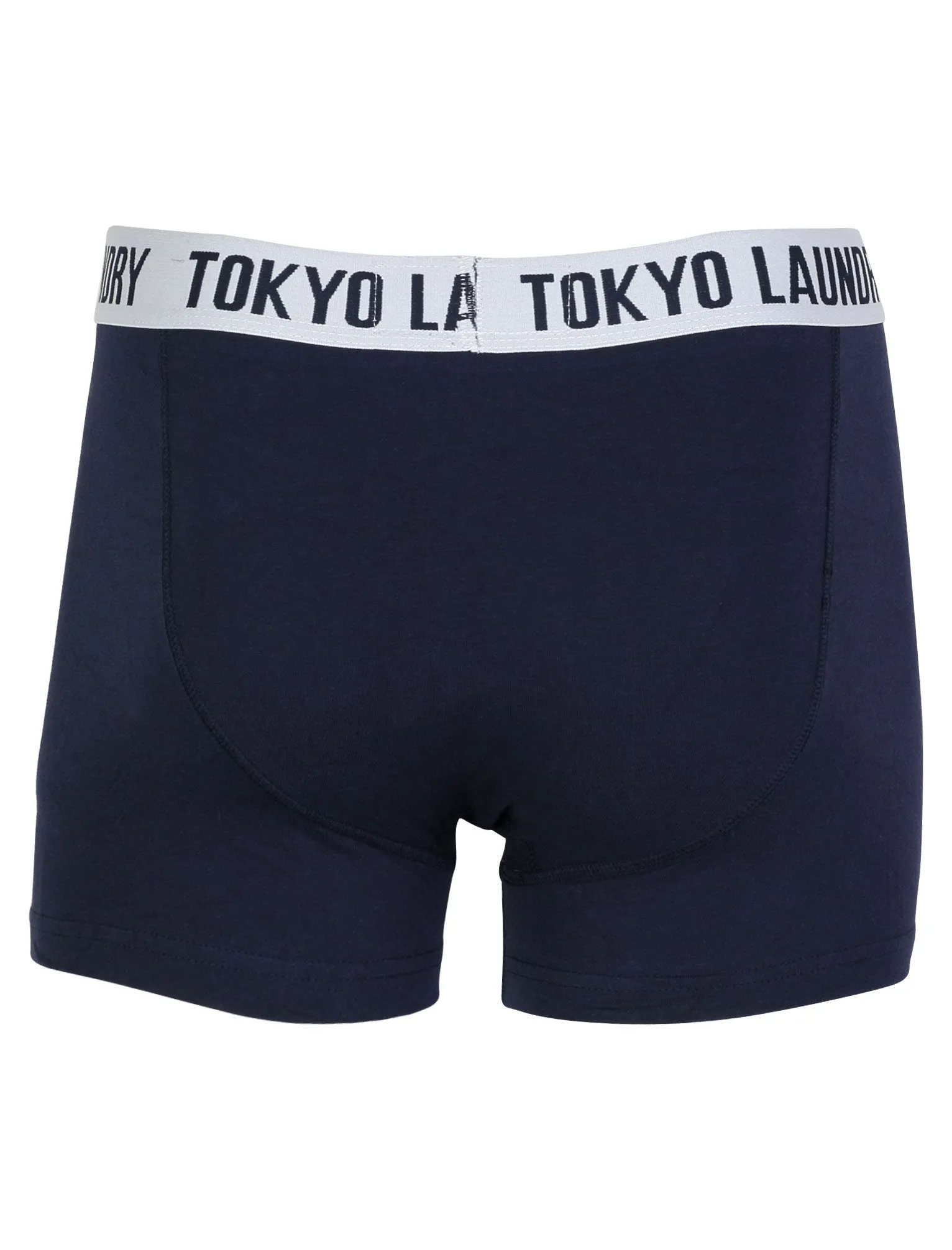 Adahy (2 Pack)  Boxer Shorts Set in Light Grey Marl / Eclipse Blue - Tokyo Laundry