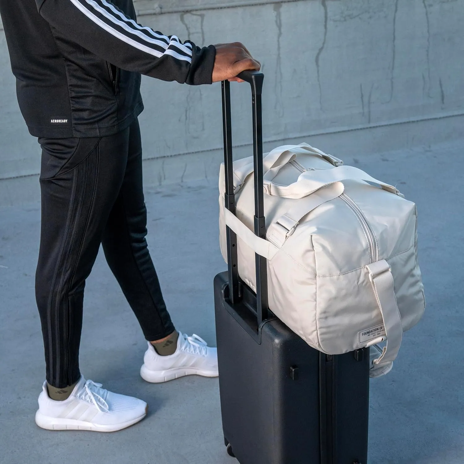 adidas Lounge Premium Sport Duffel Bag for Travel and Gym, Warm Clay Pink, One Size, Lounge Premium Sport Duffel Bag for Travel and Gym