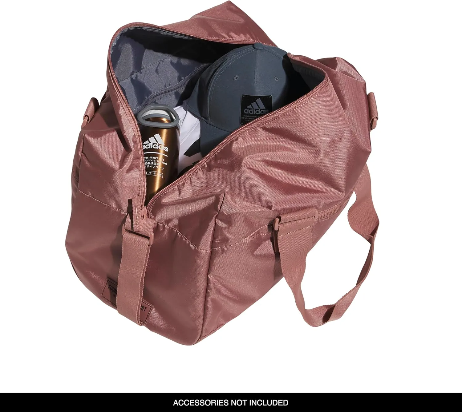 adidas Lounge Premium Sport Duffel Bag for Travel and Gym, Warm Clay Pink, One Size, Lounge Premium Sport Duffel Bag for Travel and Gym