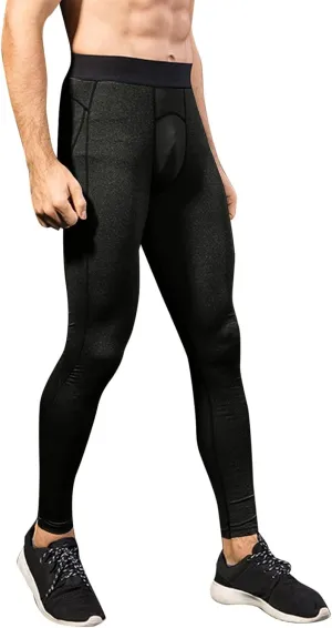 aihihe Mens neon Leggings Compression Legging Tight Mens Gym Tights Compression Pants Workout Compression Pants for Men 3/4