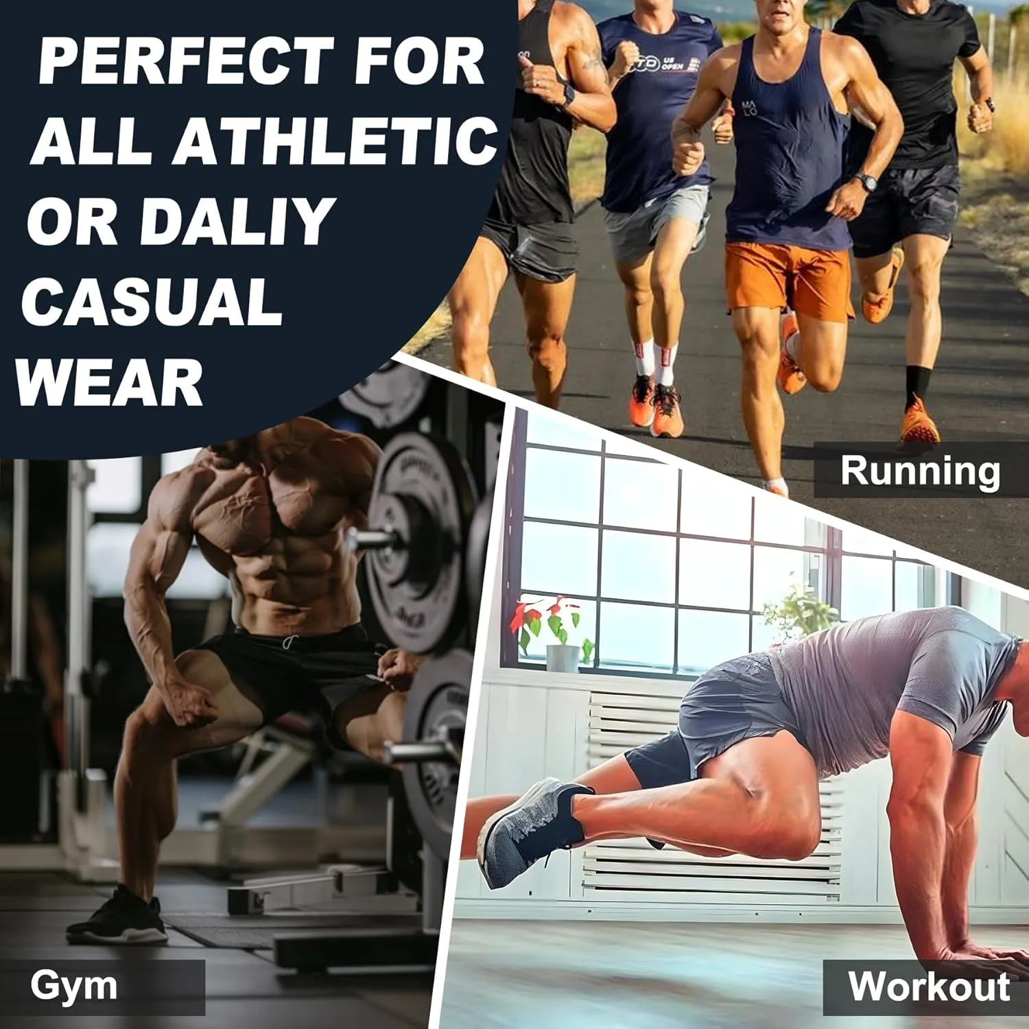 AIMPACT Men's Athletic Workout Shorts 5 Inch Lightweight Running Gym Shorts with Pockets