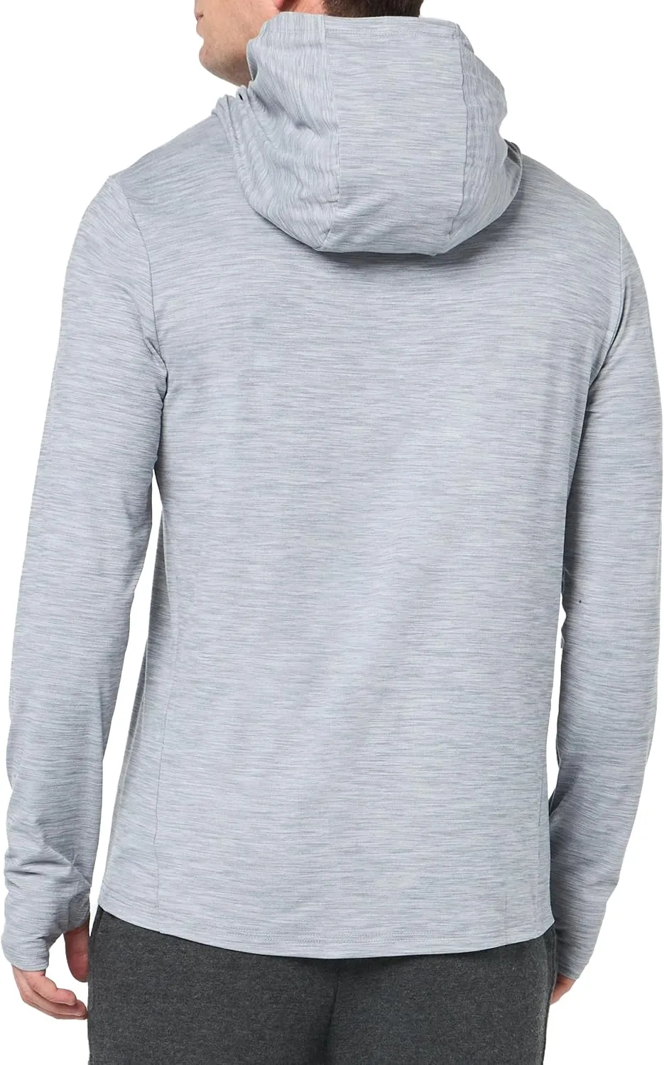 Amazon Essentials Men's Active Quick Dry Tech Stretch Long-Sleeve Hooded Pullover T-Shirt