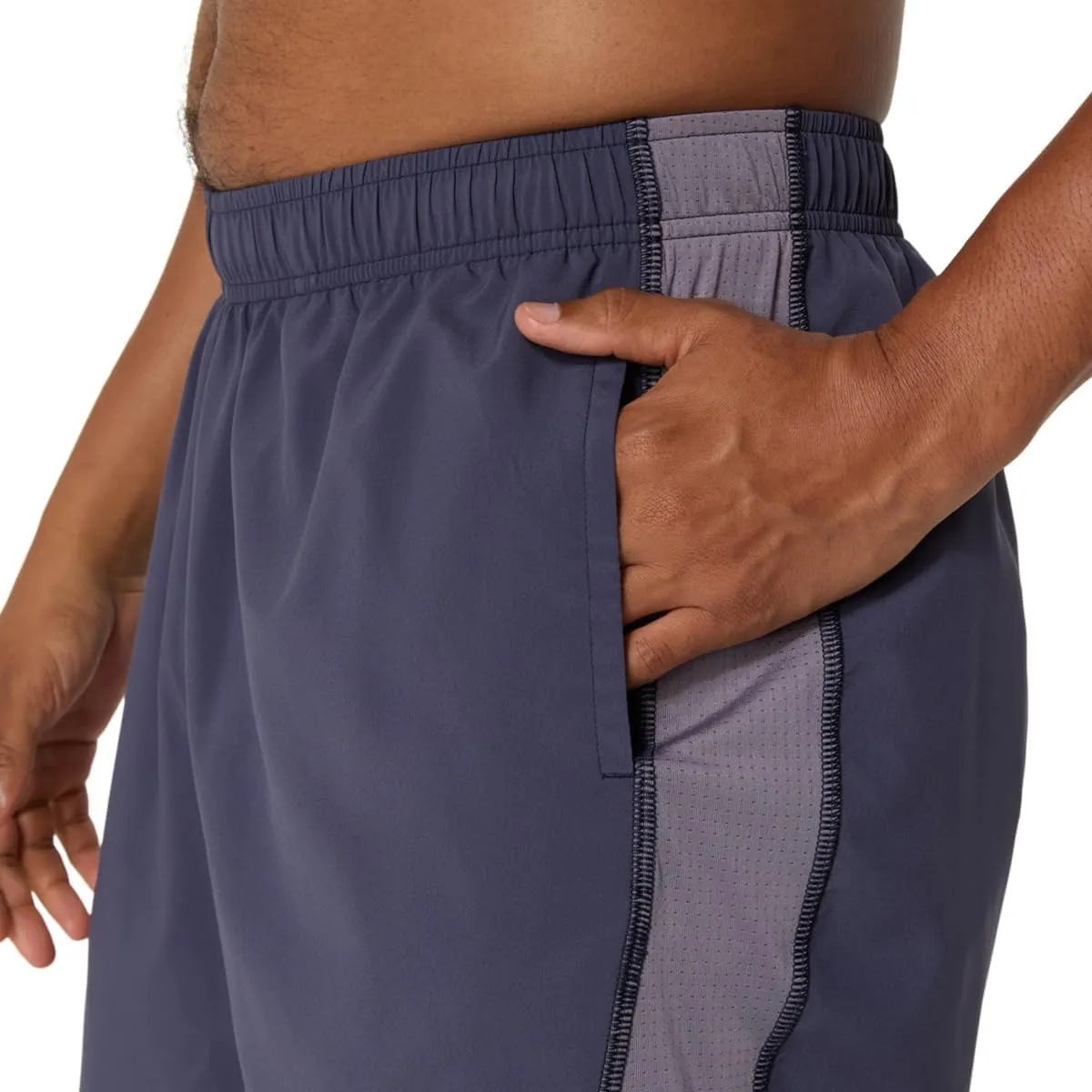 ASICS Men's SILVER 2N1 7IN SHORT Running Apparel
