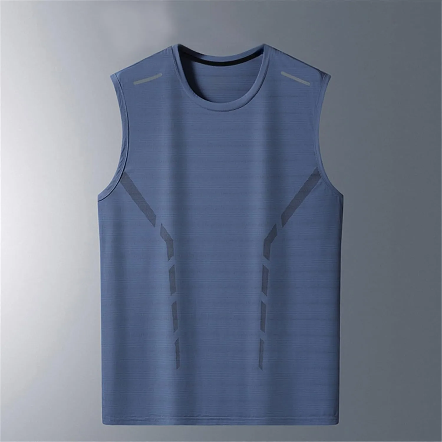 Athletic Tank Tops Men Casual Ice Silk Sleeveless Shirts Lightweight Stretch Quick Dry Gym Workout Muscle Tee Tops