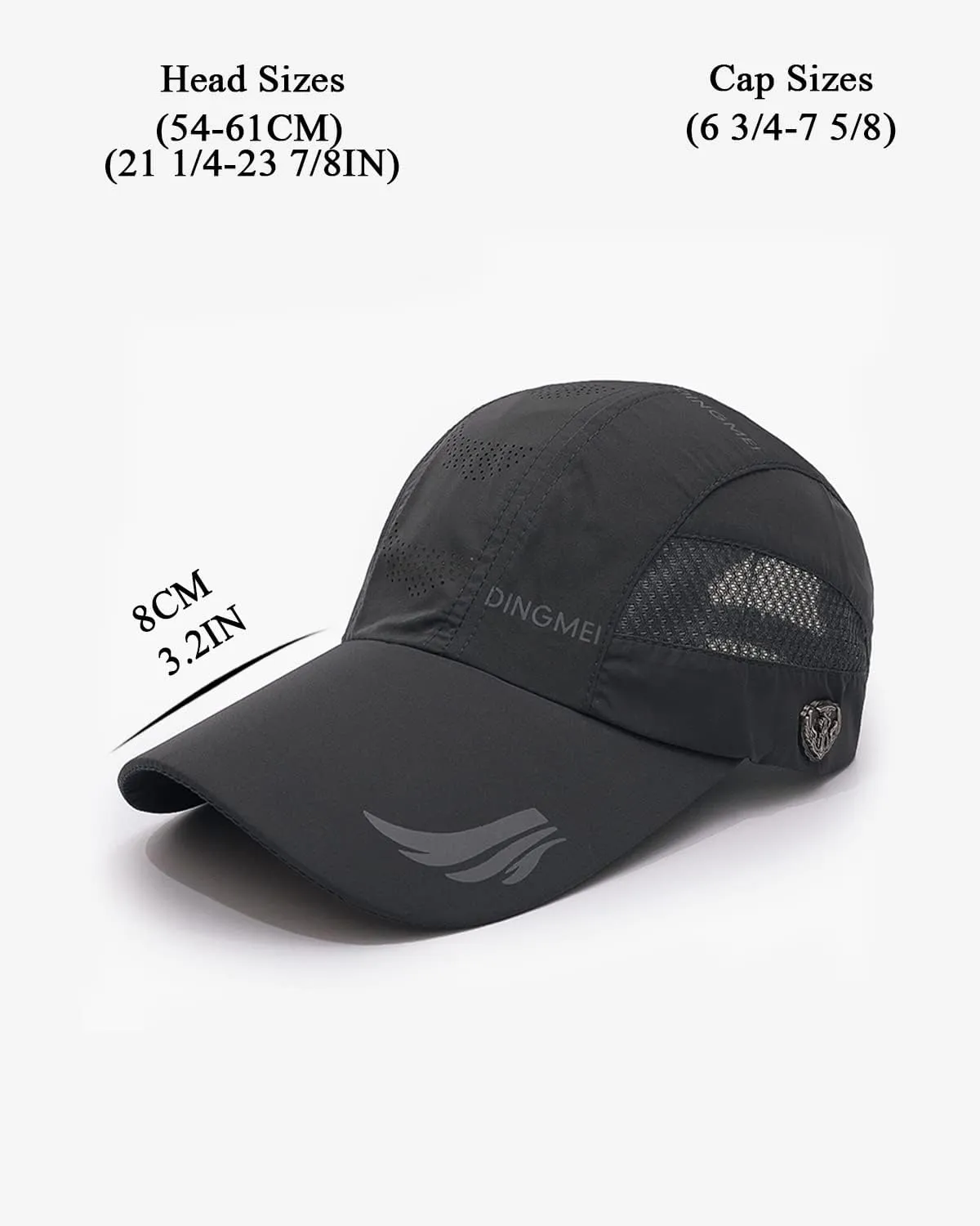 Baseball Cap Quick Dry Mesh, Unisex Quick Drying Baseball Cap Sun Hats Mesh Lightweight