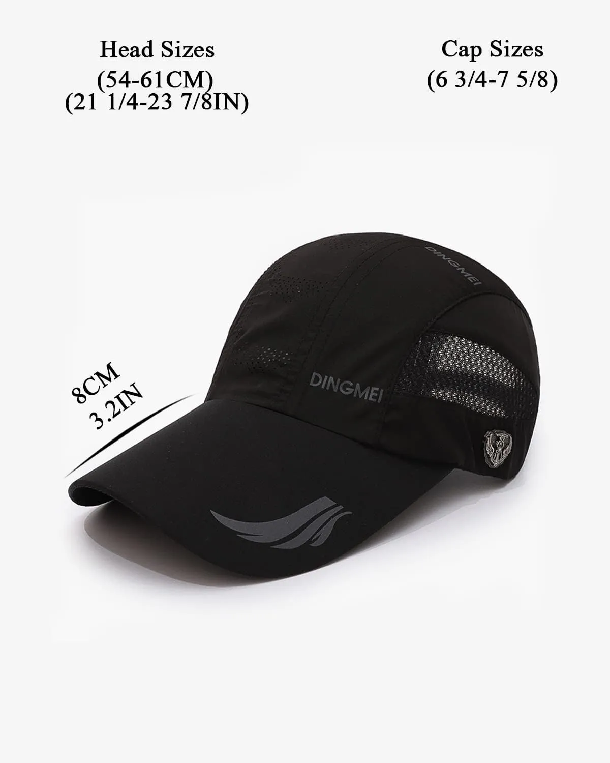 Baseball Cap Quick Dry Mesh, Unisex Quick Drying Baseball Cap Sun Hats Mesh Lightweight