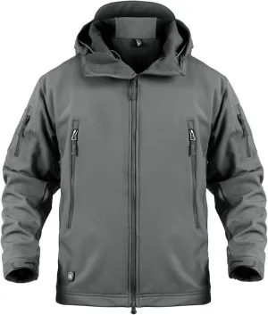 Blyo Waterproof Thermal Jacket, Men's Mountain Winter Coat Warm Fleece Ski Snow Jacket Waterproof Raincoat with Hood