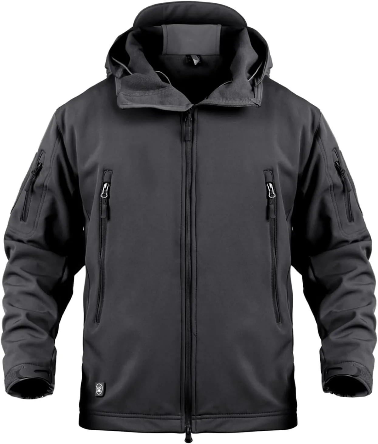 Blyo Waterproof Thermal Jacket, Men's Mountain Winter Coat Warm Fleece Ski Snow Jacket Waterproof Raincoat with Hood