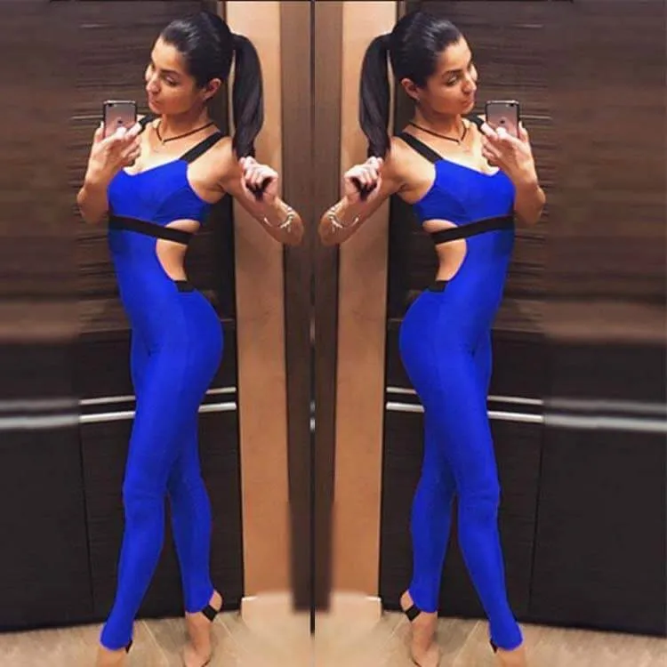 Bodycon Stretch Yoga Jumpsuit