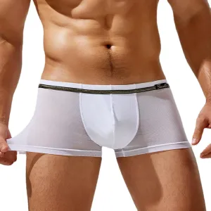 Boxer Briefs for Men Ice Cool and Breathable, Low Waist Sexy Underwear, Comfortable and Breathable Micro-mesh