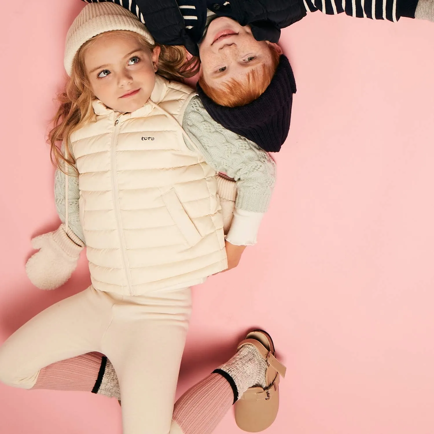 Boys Girls Lightweight Puffer Down Vest, Kids Lightweight Sleeveless Jacket