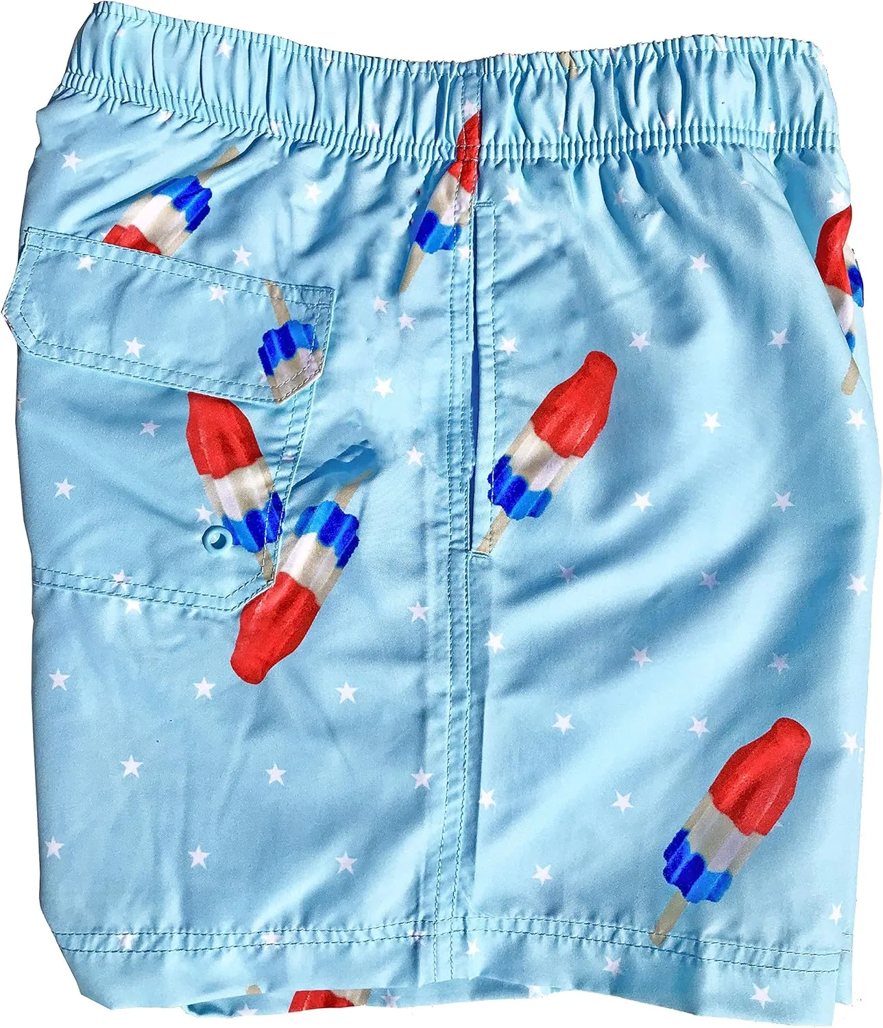 Boys Swim Trunks Quick Dry Elastic Waist Drawstring