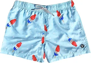 Boys Swim Trunks Quick Dry Elastic Waist Drawstring