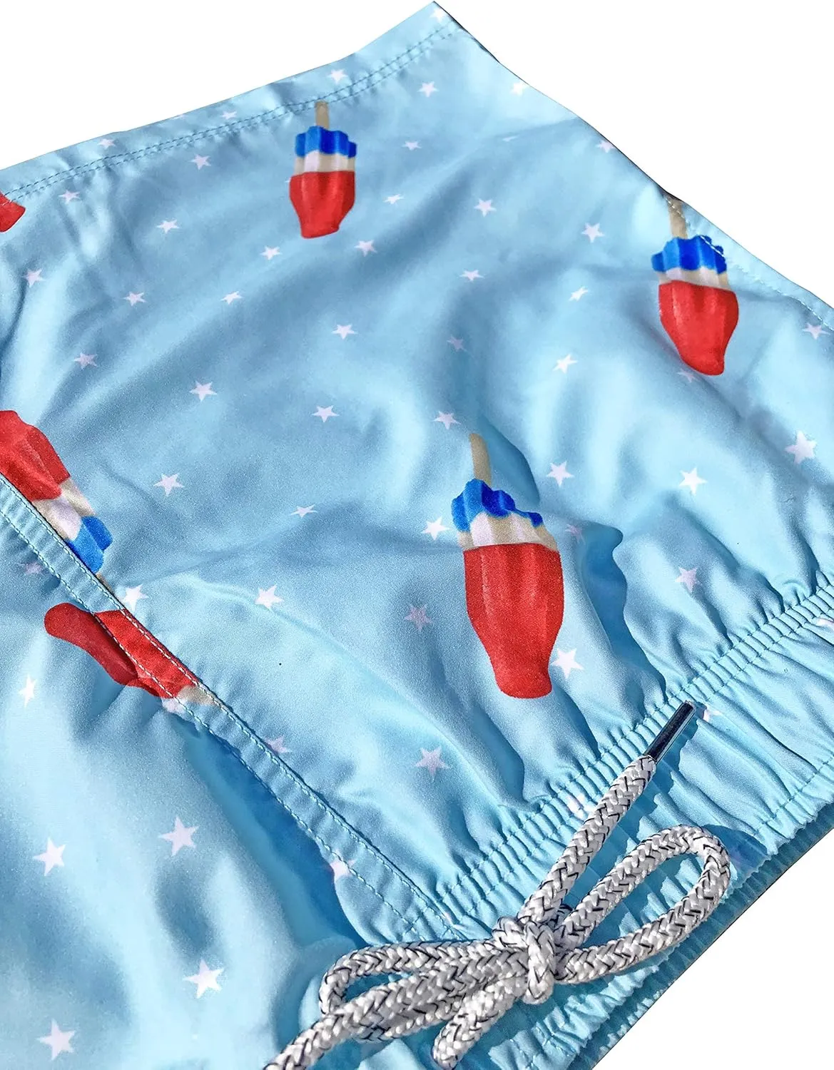 Boys Swim Trunks Quick Dry Elastic Waist Drawstring