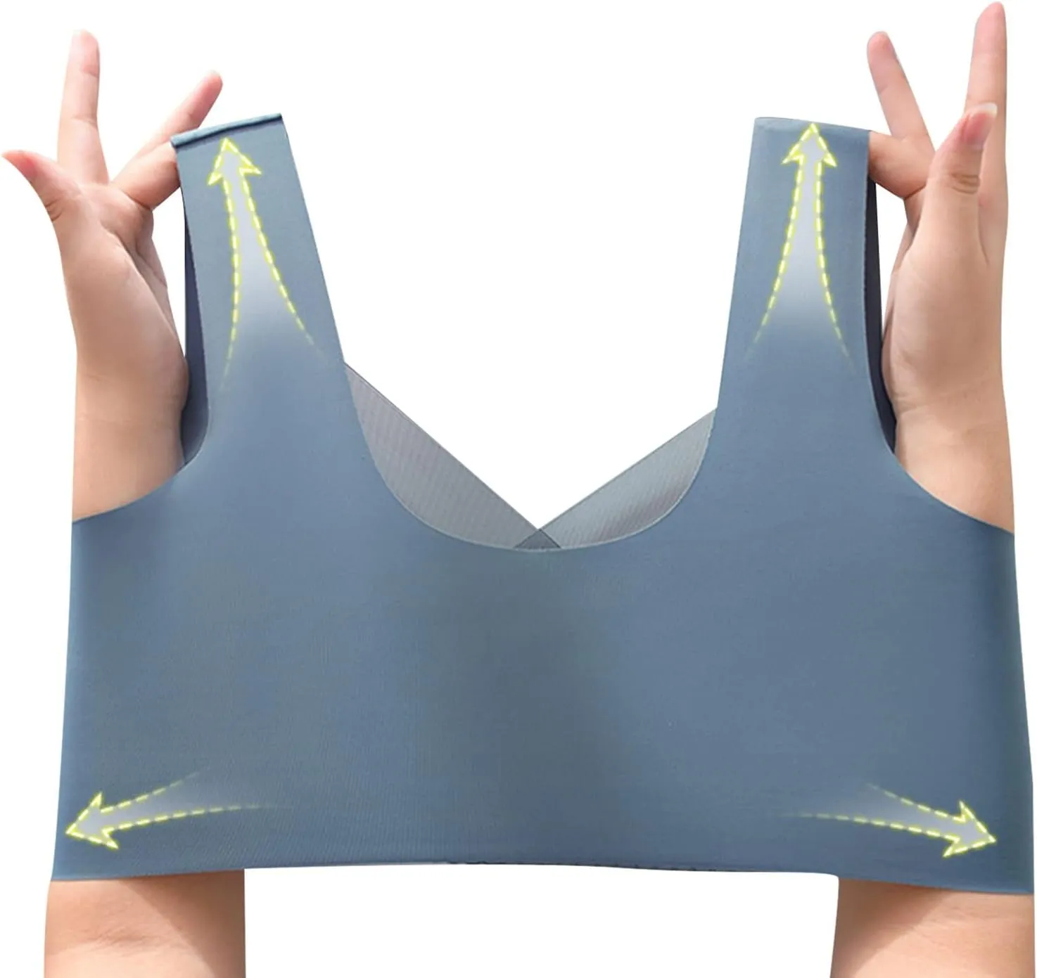 Bra for Women Thin High Plus Size Support Gathering Camisole Bras Push Up Full Coverage Wireless Breathable Comfy Bralettes