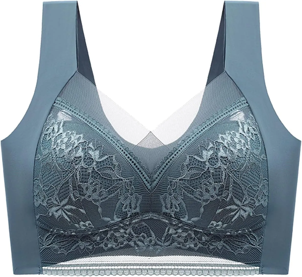 Bra for Women Thin High Plus Size Support Gathering Camisole Bras Push Up Full Coverage Wireless Breathable Comfy Bralettes