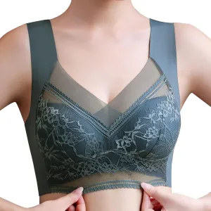 Bra for Women Thin High Plus Size Support Gathering Camisole Bras Push Up Full Coverage Wireless Breathable Comfy Bralettes