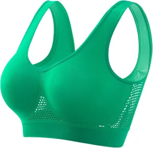 Breathable Anti-Sagging Breasts Sports Bras for Women,Cooling Lift Up Air Bra Comfort Breathable Wireless Bralettes