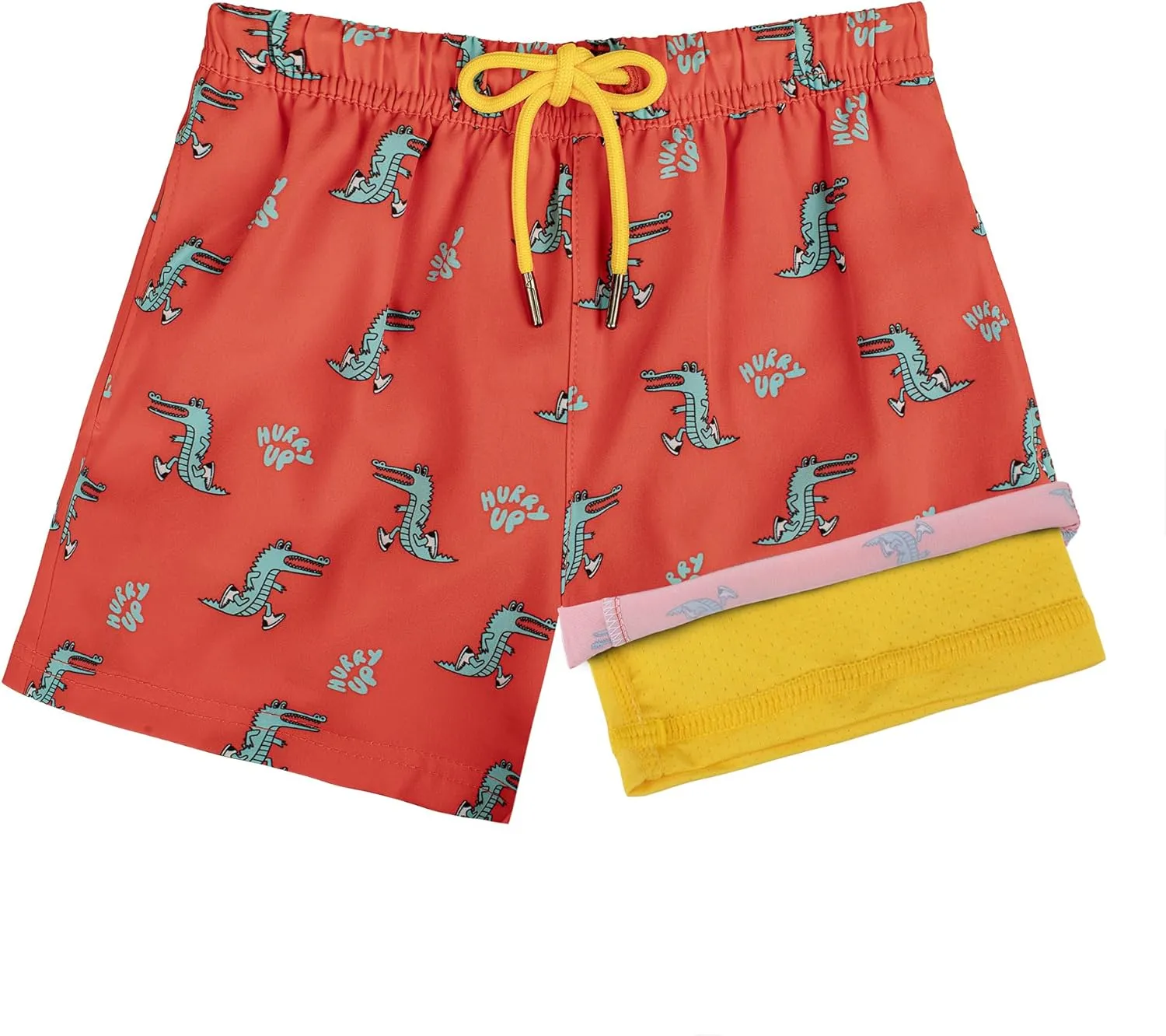 BRISIRA Boys Swim Trunks Bathing Suit Compression Liner Quick Dry Anti-Chafe Swimsuit Swim Shorts Toddler Kids Youth Teen