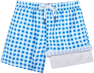 BRISIRA Boys Swim Trunks Bathing Suit Compression Liner Quick Dry Anti-Chafe Swimsuit Swim Shorts Toddler Kids Youth Teen