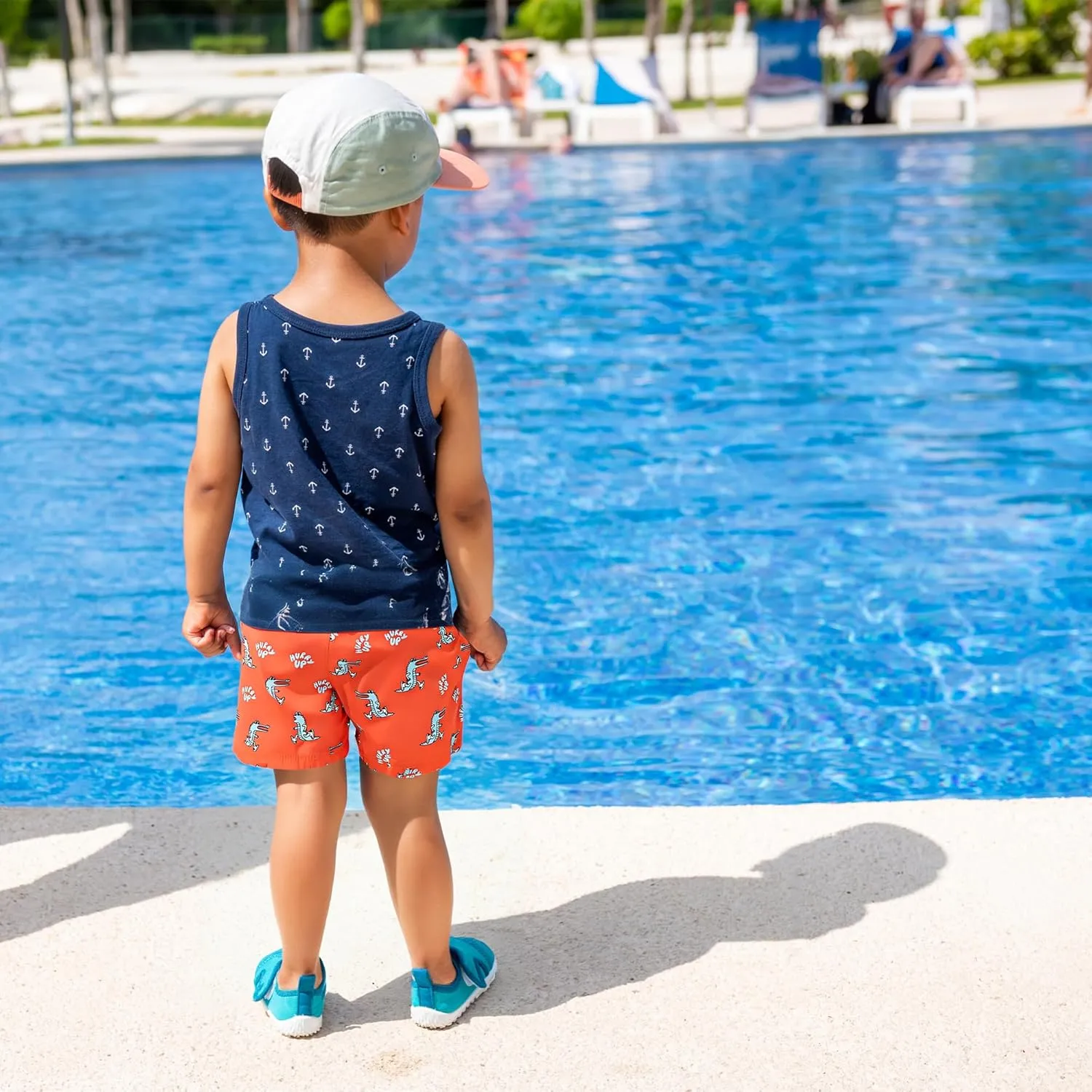 BRISIRA Boys Swim Trunks Bathing Suit Compression Liner Quick Dry Anti-Chafe Swimsuit Swim Shorts Toddler Kids Youth Teen