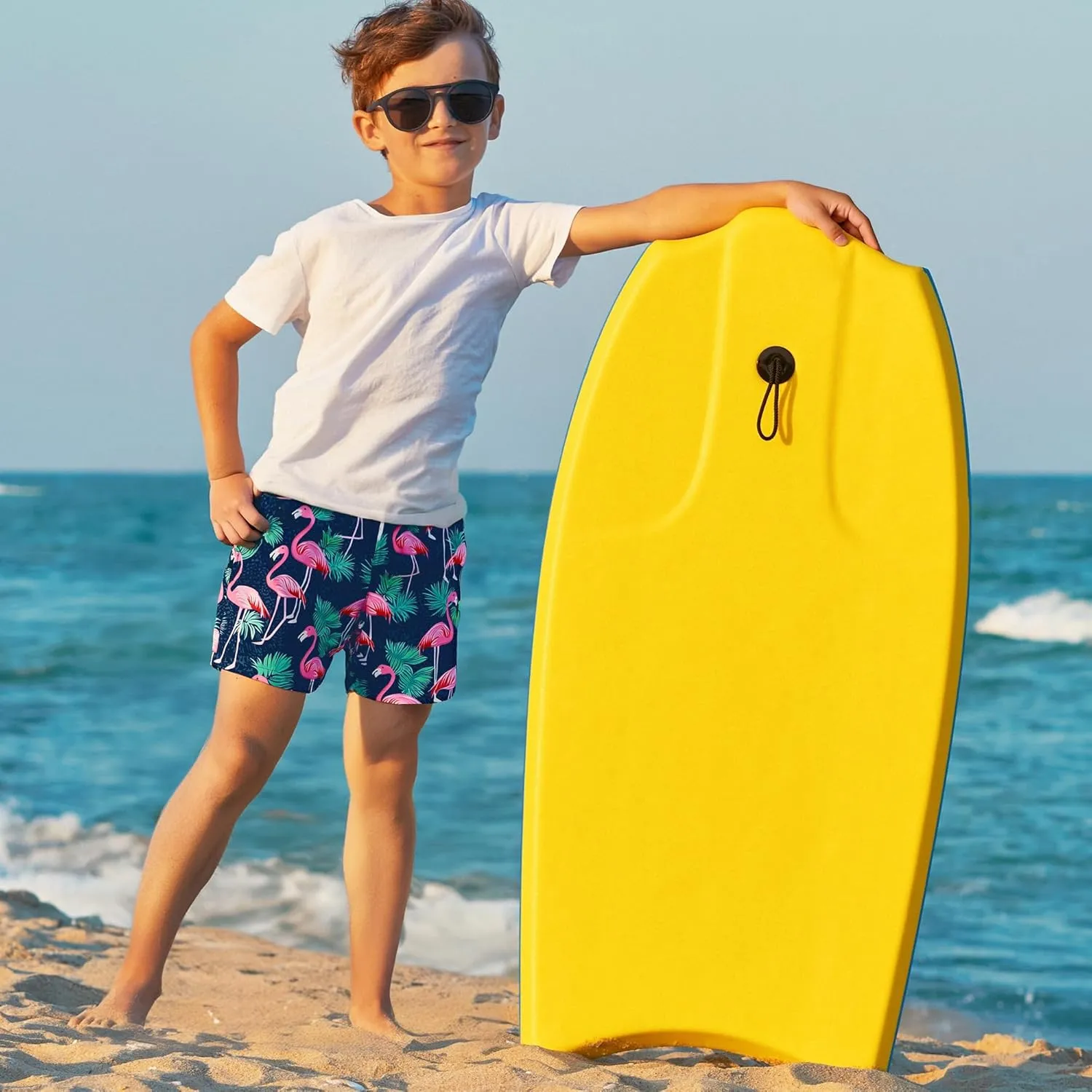 BRISIRA Boys Swim Trunks Bathing Suit Compression Liner Swimsuit Anti-Chafe Swim Shorts Toddler Kids Youth Teen Quick Dry