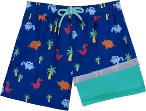 BRISIRA Boys Swim Trunks Bathing Suit Compression Liner Swimsuit Anti-Chafe Swim Shorts Toddler Kids Youth Teen Quick Dry
