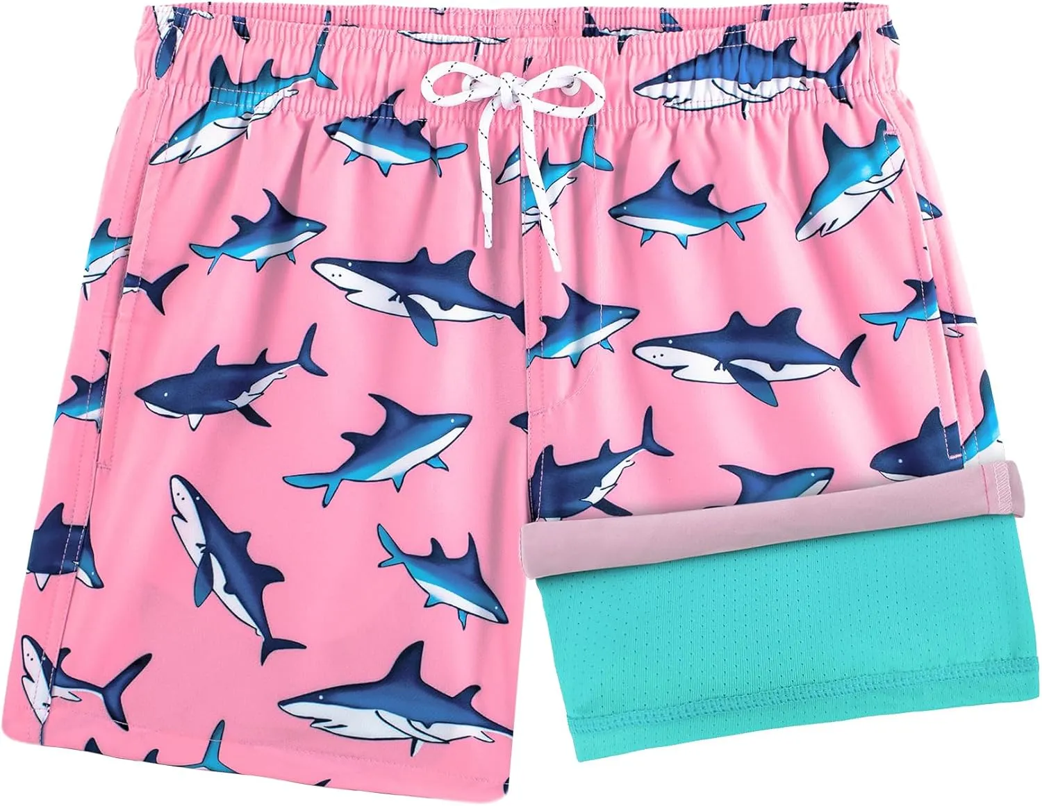 BRISIRA Boys Swim Trunks Bathing Suit Compression Liner Swimsuit Anti-Chafe Swim Shorts Toddler Kids Youth Teen Quick Dry