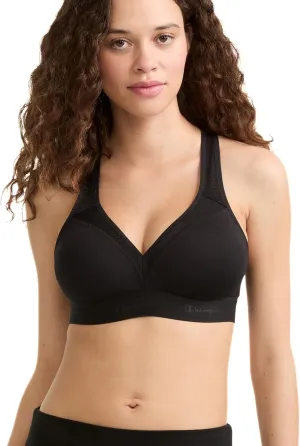 Champion Women's V-neck Racerback, Moisture-wicking, Moderate Support Sports Bra