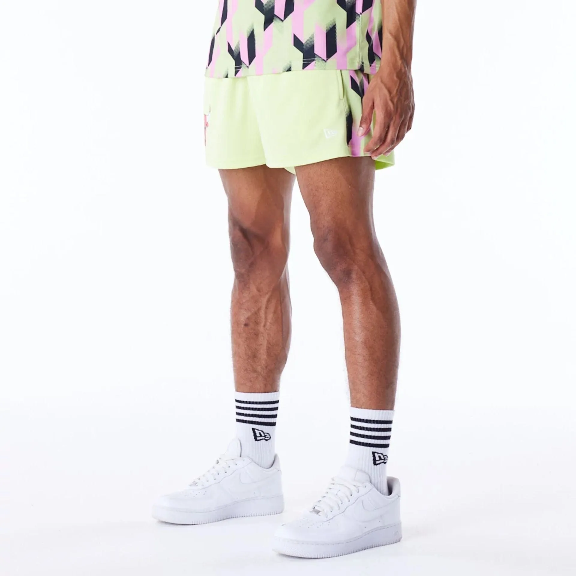 Chicago Bulls NBA Soccer Pastel Green Short Shorts