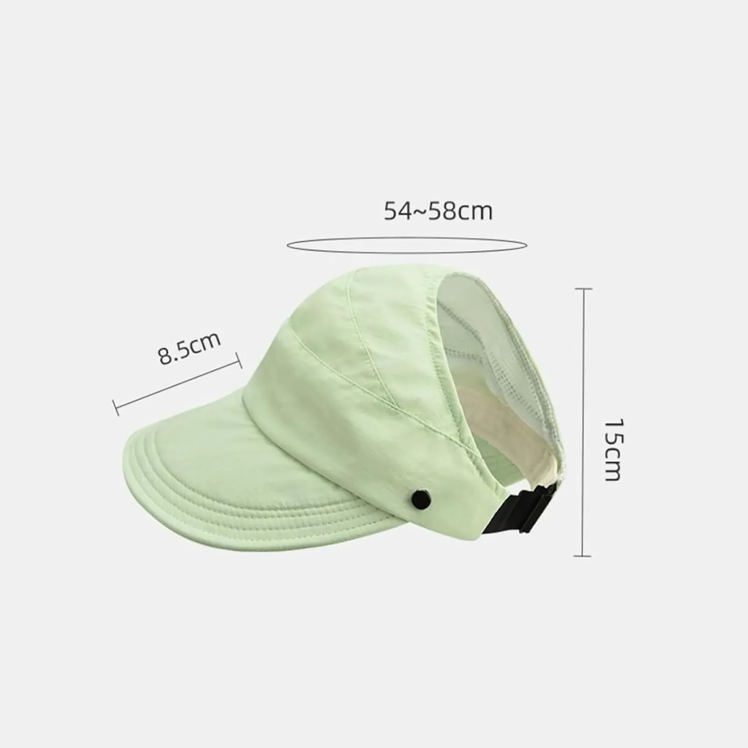 Classupery Outdoor UV Protection Hollowed Top Sun Hat, Classupery Women's Wide Brim Breathable Hollowed Top Summer Sun Hat