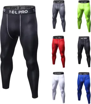 Compression Pants for Men Thermal Running Leggings Base Layer Bottom Yoga Pants Sports Quick Dry Compression Tights