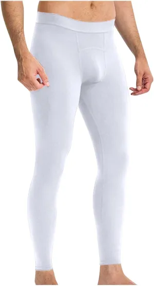 Compression Pants Men Athletic Workout Running Tights Quick Dry Sport Leggings Base Layer Bottoms for Yoga Basketball