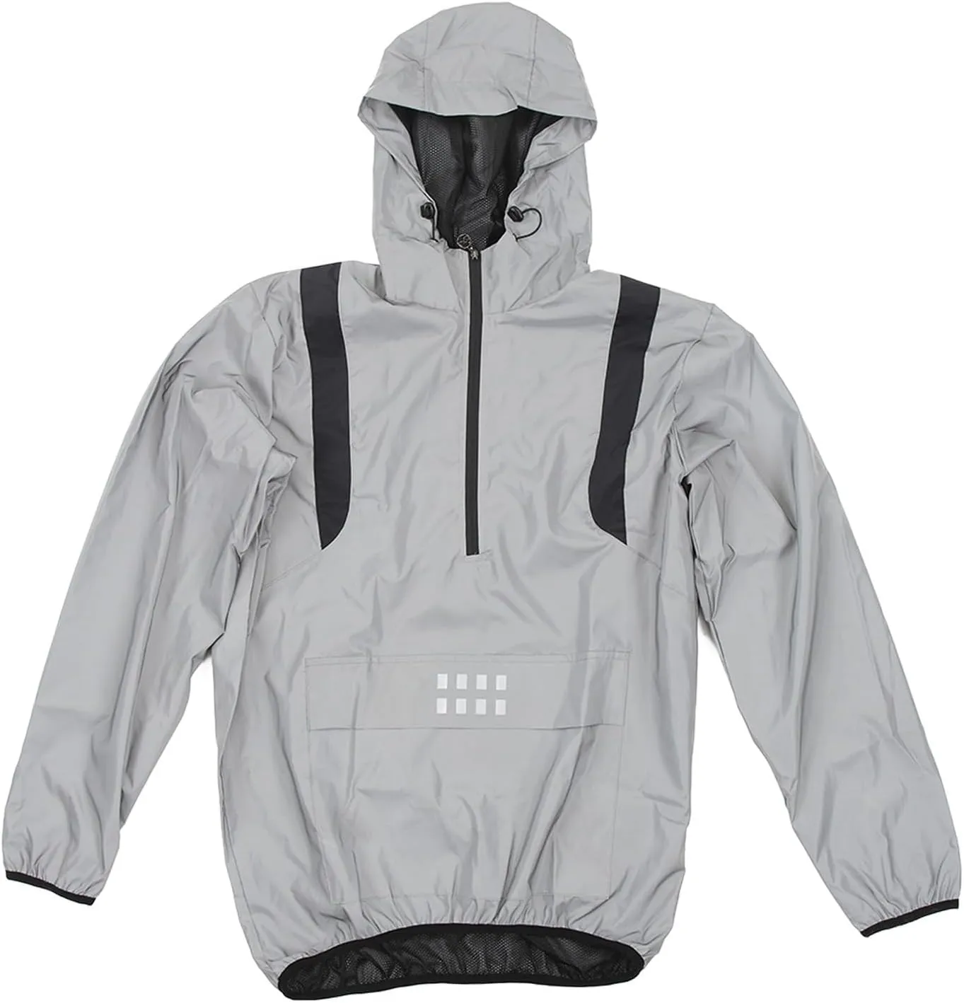 Cycling Jackets for Men Waterproof Windbreaker with Bright Reflective Hooded Raincoat for Running Hiking