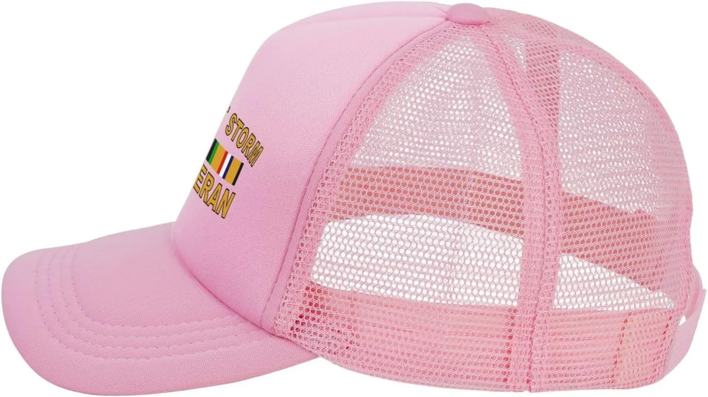 Desert Storm Veteran Unisex Adult Classic Mesh Baseball Cap Snapback hat Grid mesh Hat Black