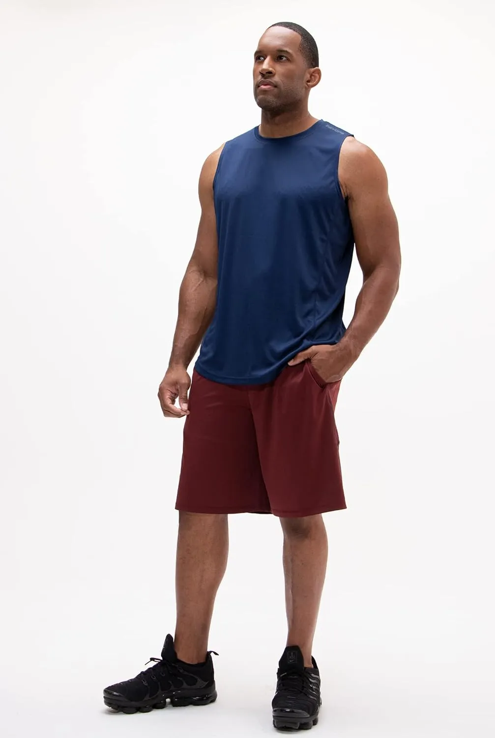 DEVOPS Men's 2-Pack Loose-Fit 10" Workout Gym Shorts with Pockets