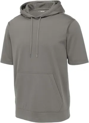 DRIEQUIP Mens Moisture Wicking Fleece Short Sleeve Hoodie Sizes XS-4XL