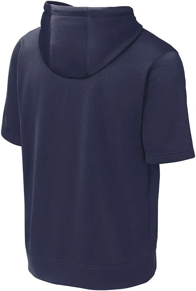 DRIEQUIP Mens Moisture Wicking Fleece Short Sleeve Hoodie Sizes XS-4XL