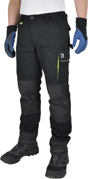 Ellobird Men's Cargo Construction Flex Work Pant for Men Double Knee Reinforcement Stretch Elastic Waistband Tactical Pants