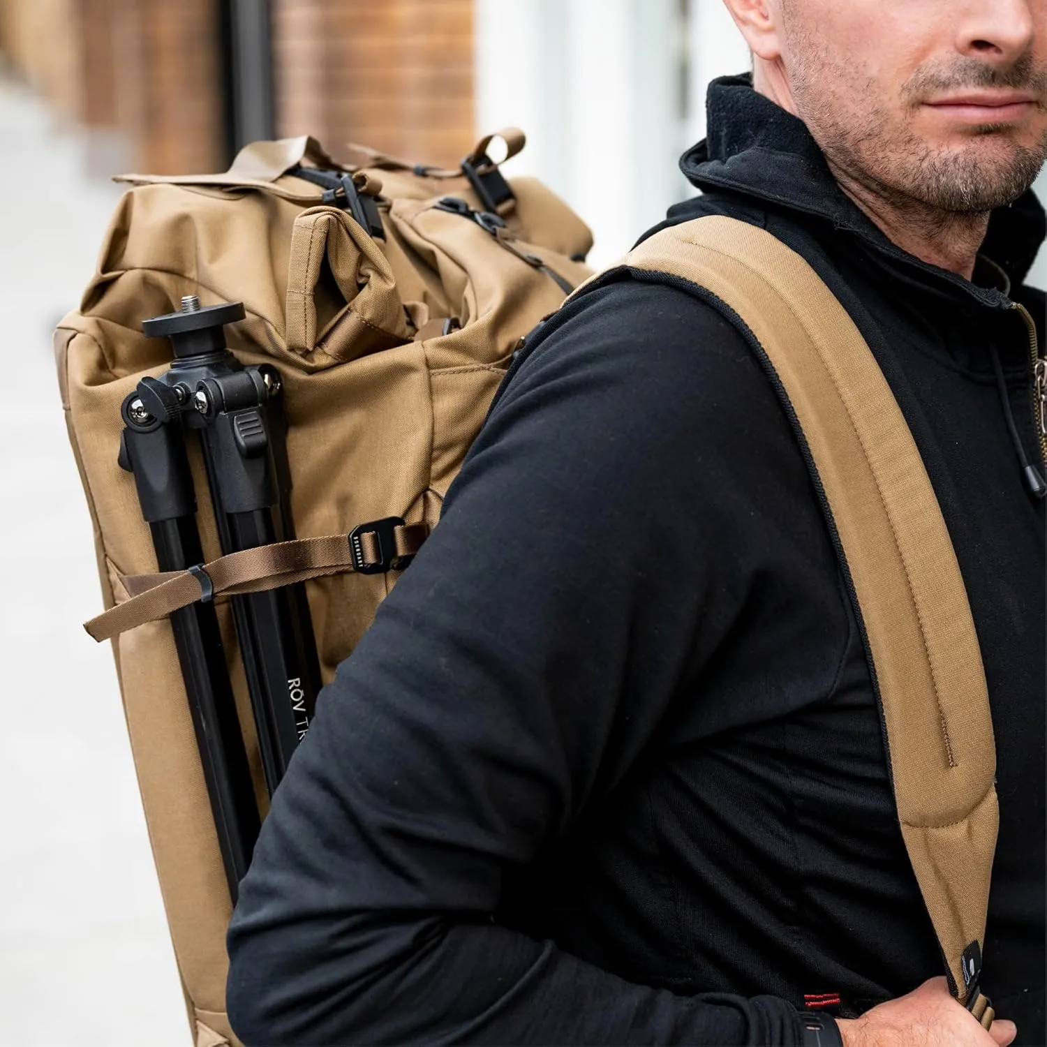 Errant Modular Duffel Bag Hymassa Tan  35L Weekender, Travel Duffel Backpack, Waterproof, Ventilated Wet/Dry Compartment