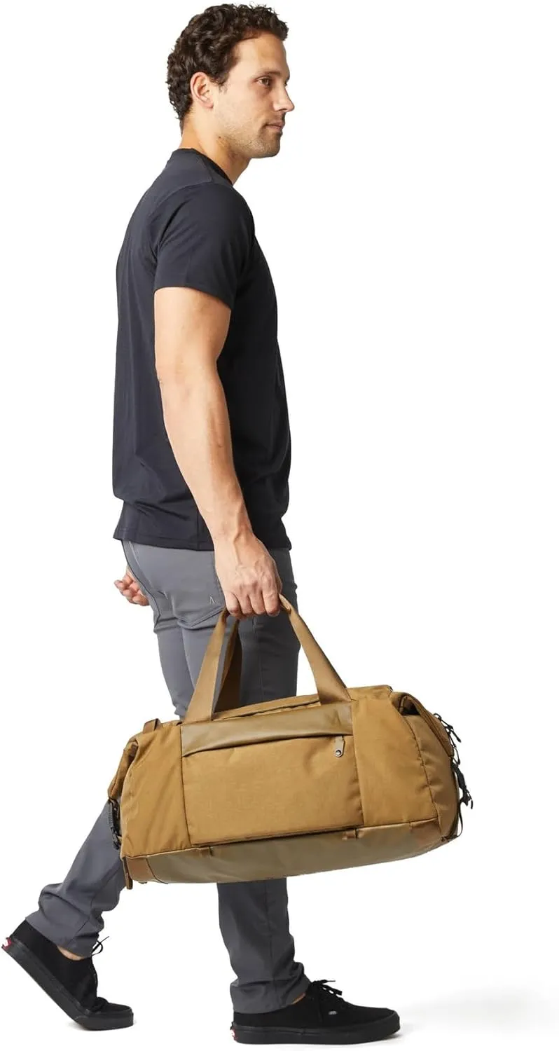Errant Modular Duffel Bag Hymassa Tan  35L Weekender, Travel Duffel Backpack, Waterproof, Ventilated Wet/Dry Compartment