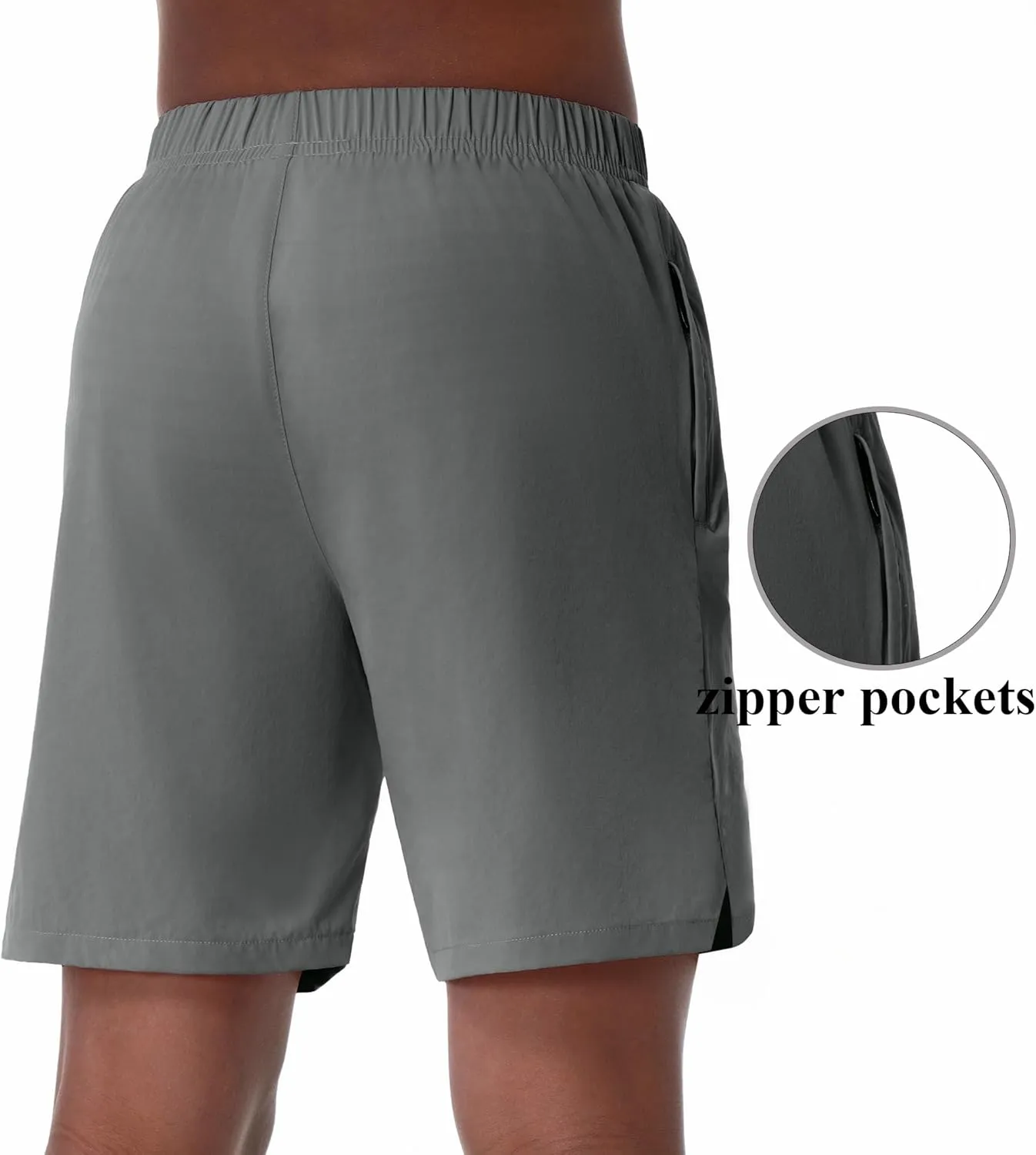 EXARUS Boys Athletic Shorts 4"/6" Quick Dry Lightweight Adjustable Elastic Waist Pockets Basketball Soccer Running