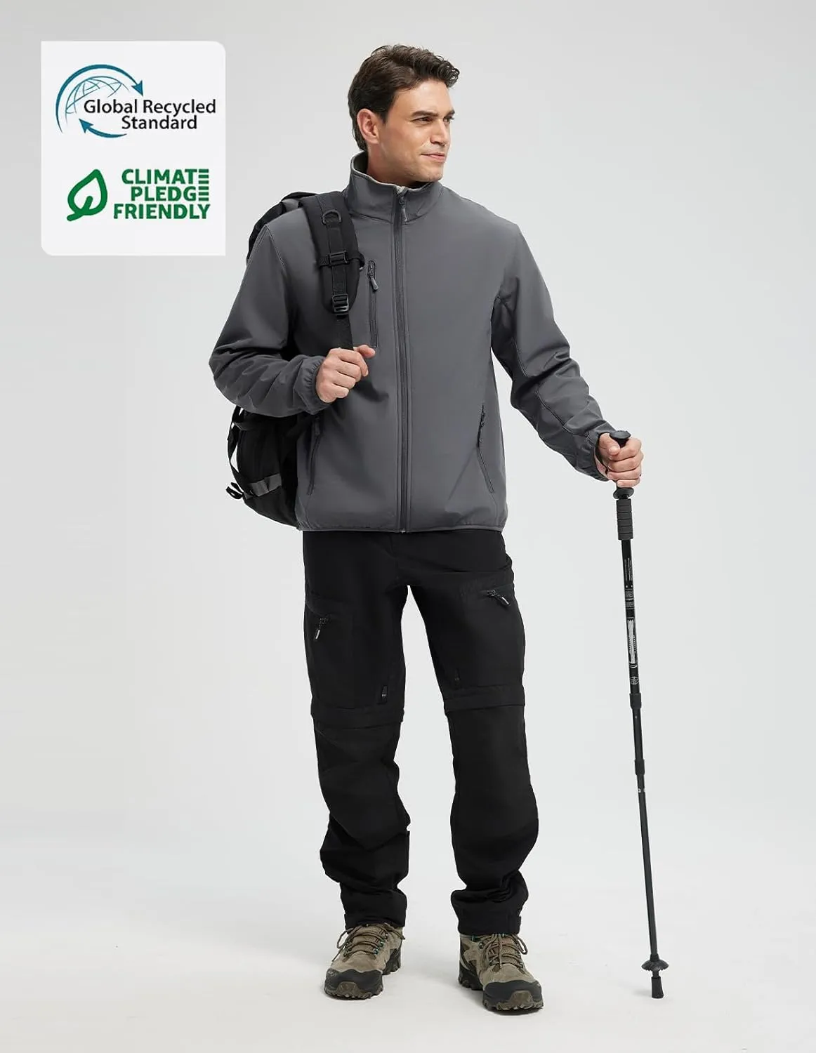 fit space Men's Athletic Insulated Jacket Lightweight Fleece Outerwear Windbreaker Running Cycling Hiking