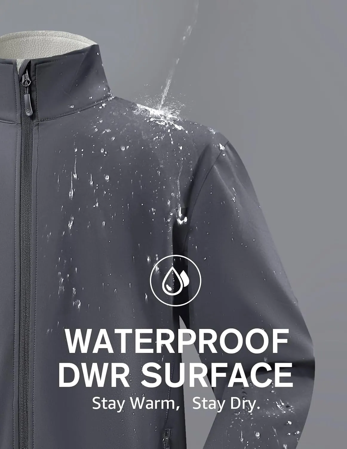 fit space Men's Athletic Insulated Jacket Lightweight Fleece Outerwear Windbreaker Running Cycling Hiking