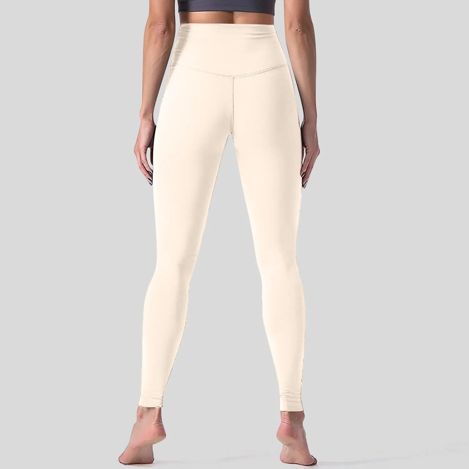 Fleece Lined Pants Women Pants Belt Casual Zipper Pocket Without Design Color Yoga Pants Holiday Leggings for Women