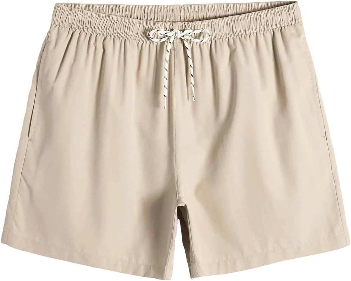 Floerns Men's Quick Dry Swim Trunks Drawstring Waist Beach Shorts